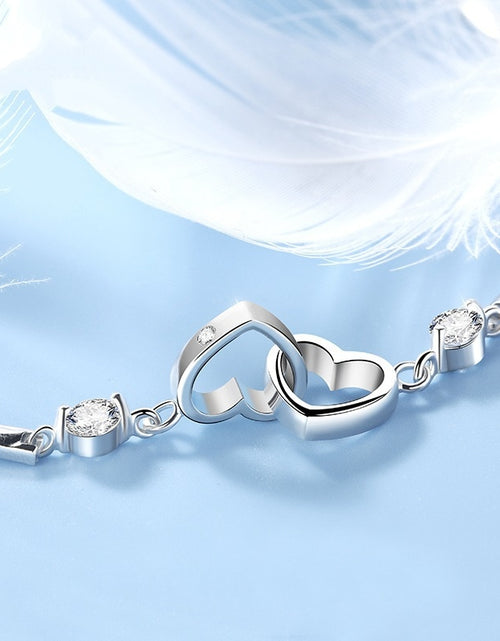 Load image into Gallery viewer, Double Heart Bracelet