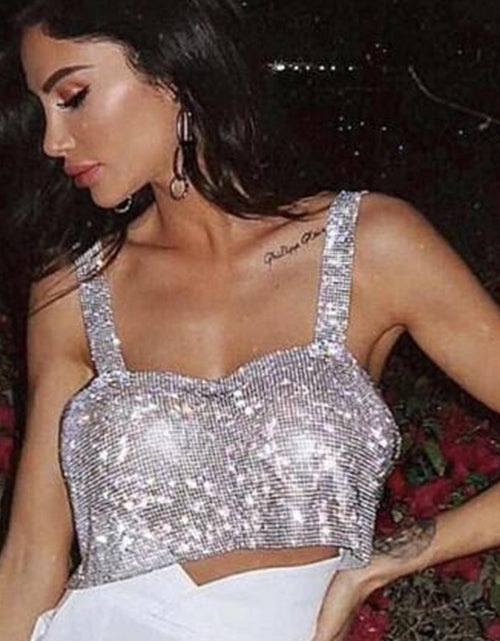 Load image into Gallery viewer, Glitter Nightclub Tank Top