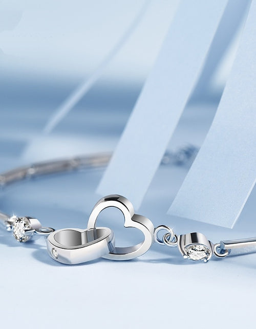 Load image into Gallery viewer, Double Heart Bracelet